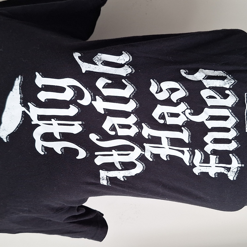 Game Of Thrones My Watch Has Ended Black Graphic T-Shirt with White Text Tee